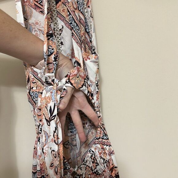 NWT Anthropologie Abel the Label Pink Halter Neck Maxi Dress Size S - Picture 7 of 9